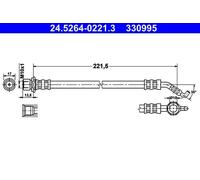 BRAKE HOSE FOR TOYOTA COROLLA SALOON E12 1ZZ FE 1NZ FE 1CD FTV 4ZZ FE 3ZZ FE ATE