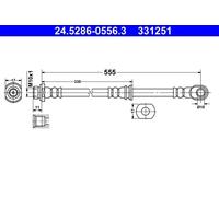 NEW BRAKE HOSE PIPE LINE FOR MITSUBISHI PAJERO IV V8 W V9 W 6G75 4M41 6G72 ATE