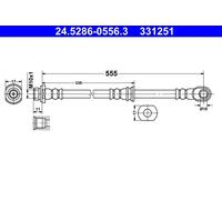 NEW BRAKE HOSE PIPE LINE FOR MITSUBISHI PAJERO IV V8 W V9 W 6G75 4M41 6G72 ATE