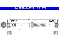 ATE 24.5289-0432.3 Brake hose