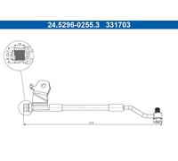 ATE 24.5296-0255.3 Brake hose