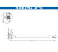 ATE 24.5296-0275.3 Brake hose