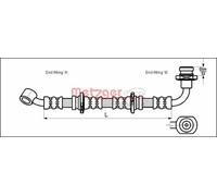 METZGER 4110071 Brake hose