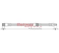 Flexible brake hose 4110266 METZGER for SMART MITSUBISHI