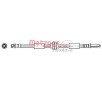 Flexible brake hose 4110362 METZGER for VW TRANSPORTER / CARAVELLE Mk V Bus