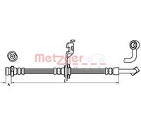 METZGER 4110452 Brake hose