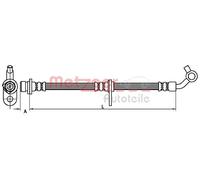 Flexible brake hose 4110499 METZGER for HONDA CR-V Mk II