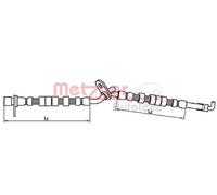 Original METZGER Brake Hose 4110709 For Mazda