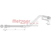 New Brake Hose for HYUNDAI KIA:ix20,VENGA 58737-1P000