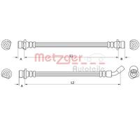 METZGER 4111074 Brake hose