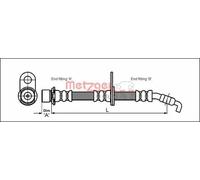 METZGER 4112200 Brake hose