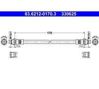 Flexible brake hose 83.6212-0170.3 ATE for AUDI A6 C5 A6 C5 Avant