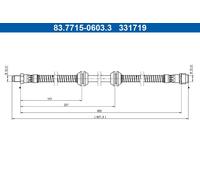 ATE 83.7715-0603.3 Brake hose