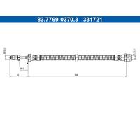 ATE 83.7769-0370.3 Brake hose