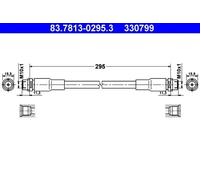 BRAKE HOSE 83.7813-0295.3 FOR AUDI A4/B5/Sedan/S4 A6/C5/S6 VW PASSAT/Wagon 2.8L