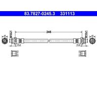 ATE 83.7827-0245.3 Brake hose