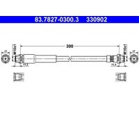 NEW BRAKE HOSE FOR MAZDA FORD 2 DY FXJA FYJA FUJA F6JA F6JB ZJ 04 DEMIO DY ATE
