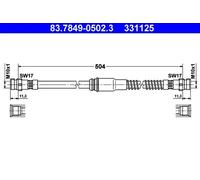 BRAKE HOSE PIPE LINE FOR SEAT VW SKODA AUDI LEON 1P1 CAYB CAYC BSE BSF CCSA CMXA