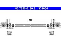 Flexible brake hose 83.7850-0180.3 ATE for BMW 3 Touring 3 1 Coupe X1 3 Coupe 1
