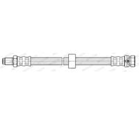Flexible brake hose FHY3174 FERODO for FORD TOURNEO CONNECT TRANSIT CONNECT