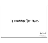 Flexible brake hose Front Axle 19018160 CORTECO for PEUGEOT 405 405 Mk II