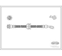 Flexible brake hose Front Axle 19031682 CORTECO for CHEVROLET DAEWOO