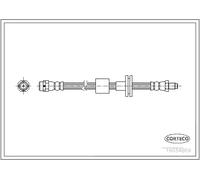 Flexible brake hose Front Axle 19034869 CORTECO for BMW X3