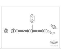 Flexible brake hose Front Axle 19035275 CORTECO for FIAT SUZUKI