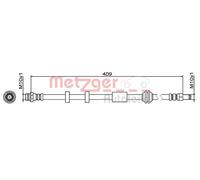 METZGER 4111468 Brake hose