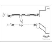 BRAKE HOSE 19032429 FOR CHRYSLER TOWN/&/COUNTRY/III CARAVAN VOYAGER/GRAND 2.5L