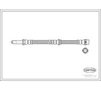 Flexible brake hose Rear Axle 19032136 CORTECO for BMW 3 3 Coupe 3 Touring