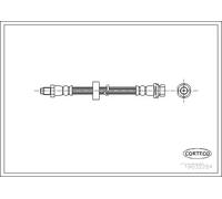 BRAKE HOSE 19032284 FOR FORD HJBB/HJBA/D6BA/HJBC 2.0L 4cyl MONDEO III