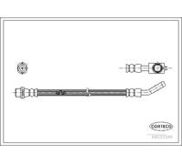 Flexible brake hose Rear Axle 19033598 CORTECO for AUDI A4 B5 A4 B5 Avant