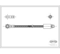 Corteco Brake Hose 19032175 Rear Axle Right Ford Mondeo II Turnier Clipper 1.8L