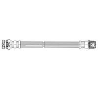Flexible brake hose with internal thread 25.041 QUICK BRAKE for OPEL RENAULT