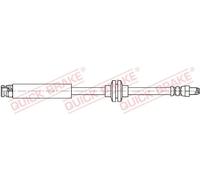 Flexible brake hose with internal thread 32.813 QUICK BRAKE for FIAT PANDA