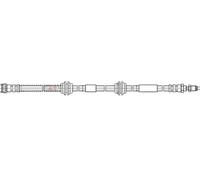 BRAKE HOSE 35.916 FOR VW BMV/BMX/BKJ 3.2L 6cyl TOUAREG