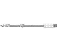 BRAKE HOSE 37.924 FOR FORD FXJA/FXJC/FXJB 1.4L 4cyl FUSION