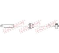 Flexible brake hose with internal thread 50.203X QUICK BRAKE for CHEVROLET CRUZE