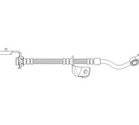 Flexible brake hose with internal thread 50.720 QUICK BRAKE for KIA HYUNDAI