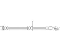 Flexible brake hose with internal thread 50.731 QUICK BRAKE for TOYOTA