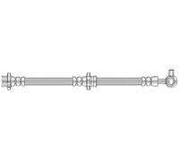 Flexible brake hose with internal thread 50.742 QUICK BRAKE for NISSAN JUKE