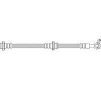 Flexible brake hose with internal thread 50.746 QUICK BRAKE for NISSAN MICRA IV