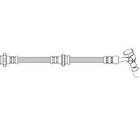 Flexible brake hose with internal thread 50.748X QUICK BRAKE for NISSAN RENAULT