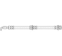 Flexible brake hose with internal thread 58.912 QUICK BRAKE for MITSUBISHI