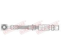 OJD Quick Brake Flexible Brake Hose 58.949 - Internal Thread - Fits SAAB 9-5 Sedan/Estate