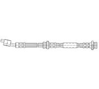 Flexible brake hose with internal thread 59.906 QUICK BRAKE for NISSAN