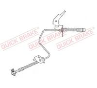 BRAKE HOSE 59.960X FOR VAUXHALL ASTRA/Mk COMBO/II MERIVA OPEL ZAFIRA/FAMILY 1.2L