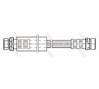 Flexible brake hose with internal thread PHA498 TRW for FORD MAZDA