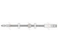 Flexible brake hose with internal thread PHB343 TRW for SAAB 9000 Hatchback 9000